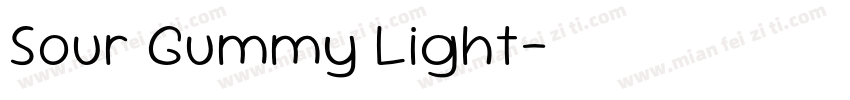 Sour Gummy Light字体转换
